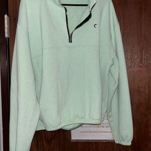 ZYIA Light Green Textured Pullover size Large
